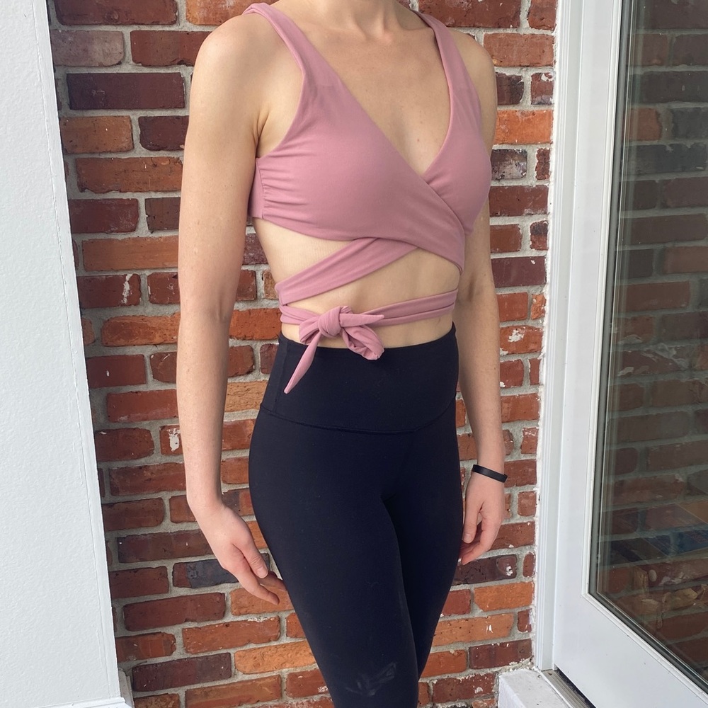 Lululemon Athletica Mauve Wrap Sports Bra